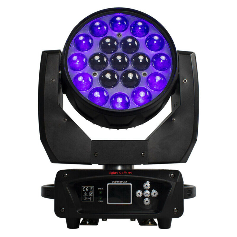 LED Beam+Wash 19x15W RGBW Zoom Lighting - Image 3