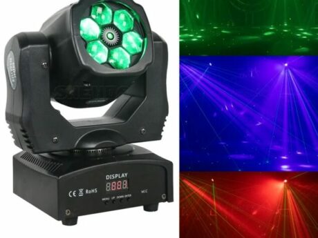 LED Beam Wash Laser 6x15w RGBW Moving Head Lighting